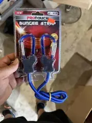 Protouch Bungee Strap 3’/91CM - Blue w/carabiner Hooks