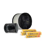 NGK Glow Plug & NTK Air Oil Filter Kit for Mazda BT-50 UN 2.5L 3.0L WLAT WEAT