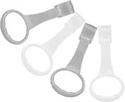 CIMAXIC Infant Pull Ring Set 2 Pairs Crib Hanging Rings Portable Learning Tool for Standing Walking