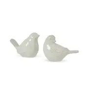 Madras Link Ceramic Bird Decor Light Green Set of 2