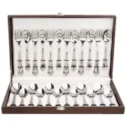 Stainless Steel Spoon Set 24 pcs 6 Dinner Spoon, 6 Forks 6 Teaspoon 6 Baby spoon