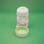 Oneida STUDIO POTTERY light green unused Set/6 Celadon Cereal Bowls 15.2 Oz.