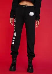 [Dolls Kill x Hello Kitty] Mischief On My Mind Graphic Sweatpants