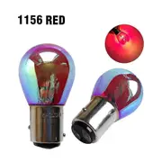 2pcs S25 Py21w 50dca Bau15s Silver / Chrome Amber Red Glass 12v 21w 1156 Bay15d P21/5w Car Tail Lamp Stop Light Indicator Bulb