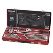 Sidchrome SCMT10236 31 Piece 1/2" Drive Socket & Spanner Set Metric Torque Plus