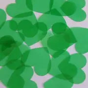 Sequin 35mm Hart Vinyl Go Go Trans Green. Made in USA
