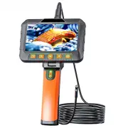 VISHRT T27 Dual Camera Dual Picture Handheld Endoscope 7mm 5 Inch LCD 1080P Borescope High Definition 5-6 Hours Battery