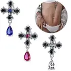 Cross Dangle Belly Button Bar Stud Navel Bar Body Piercing Jewellery Gifts