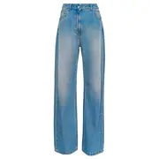 [MSGM] Pre-Washed Wide Leg Denim Pants