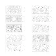 10 Pcs Cake Molds DIY Baking Cake Stencils Templates Baking Lover Home