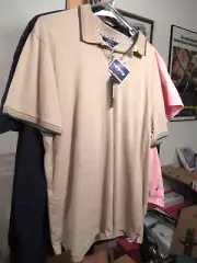 Ben Sherman Brown Casual Polo Mod Large NWT