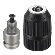 Keyless Drill Chuck 2-13mm Capacity 1/2-20UNF Thread with 1/2" Socket Adapter