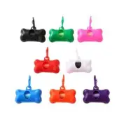Dog Poo Bag Holder Container Poop Garbage Trash Dispenser Small Bone Storage