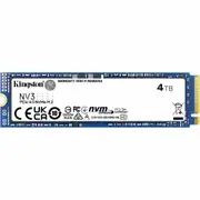 Kingston NV3 4 TB Solid State Drive - M.2 2280 Internal - PCI Express NVMe (PCI Express NVMe 4.0 x4) - Desktop PC, Notebook Devi