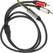 Flexible 1M 3 Pin to Audio Cable Microphone to Speaker Converter for Mixers