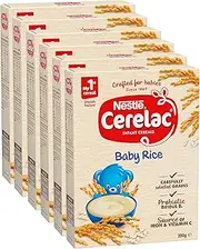 Nestlé CERELAC Baby Rice Cereal First Cereal for Infants From 6 Months 200g (Pack of 6)