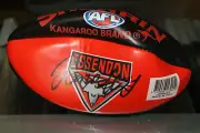 ESSENDON - JAMES HIRD HAND SIGNED MINI FOOTBALL + PHOTO PROOF & C.O.A