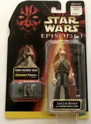 Hasbro Star Wars Episode 1 Jar Jar Binks Gungan Talking Comm Tech Chip Figurine