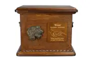Irish Wolfhound I urn with a plaque with a dog Art-Dog