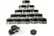50pc Sample Bottle Cosmetic Makeup Jar Pot Face Cream Lip Balm Containers 3g
