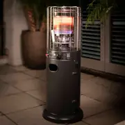 Mimosa Black Matte Outdoor Area Gas Heater