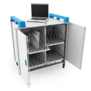 LapCabby 20 Vertical - 20-Device Mobile AC Charging Trolley for Laptops & Chromebooks up to 17" - Vertical