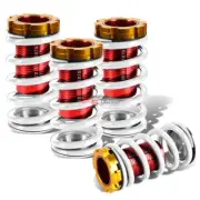 FOR CIVIC/DC RED SCALE ADJUSTABLE 1-4"LOWERING SUSPENSION WHITE COILOVER SPRING (for: Honda)