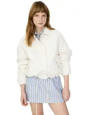 [LMND] Sienna Quilted Bomber Jacket in Birch