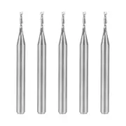 5PCS 1/8" Shank 1.2mm x 6mm Carbide Flat Nose End Mill Cutter CNC Router Bit