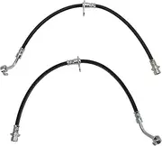 TRQ Rear Brake Hose Set Compatible with 2016-2021 Honda Civic 2019-2021 Insight