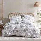 NEW Florence Broadhurst Egrets Linen Quilt Cover Set Super King 3pce