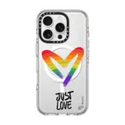 iPhone 16 Pro Clear Case MagSafe Compatible Love in one stroke