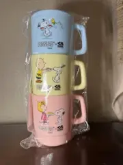 Peanuts x Kura Sushi Snoopy Stackable Cups NEW IN WRAPPER