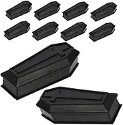 DIYEAH 16pcs Box Coffin Model for Goth Shape Scary Mini Decorations Coffin Paper Boxes Decoration Decor Skeletons Haunted Kit Shaped Small Halloween Halloween Decor Casket Plastic Black