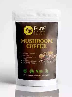 Organic 10 Mushroom Coffee Powder Brain & Memory Hericium Erinaceus