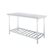 Soga 120X70X85Cm Commercial Catering Stainless Steel Prep Work Bench