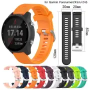 20mm Band Strap Sports Bracelet for Garmin Forerunner 245 245M 645 Vivoactive 3