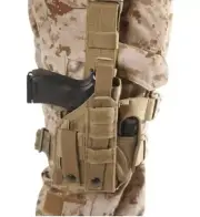 BLACKHAWK! Ambidextrous Omega Universal Modular Light Holster Coyote Tan
