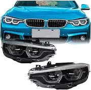 Headlight Assembly 14-19 Compatible For BMW 4 Series F32 M4 Modified GTS Spoon LED DRL Turn Signal Front Light Lamp(Right steering wheel)
