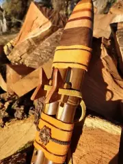 Native American Double Drone Flute in C 432 - 440 Hz