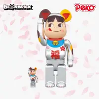 在飛比找蝦皮購物優惠-現貨 BE@RBRICK 招き猫 ペコちゃん 福 銀メッキ 