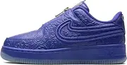 [Nike] W AF1 FLYKNIT LOW Women's Sneakers, Lapis/Lapis - Metallic Gold, 24.0 cm
