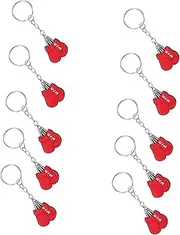 TOYANDONA 10Pcs Boxing Gloves Keychain Sports Pendant Key Ring Handbag Charm for Boxing Fans DIY Keychain Decoration Unique present for Athletes Modern Accessory