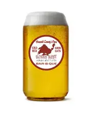 Dukes of Hazzard - Boar's Nest (Red) - 16oz Pint Beer Glass Pub Barware Liquor