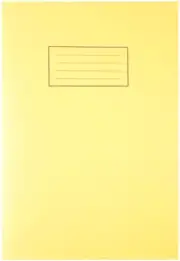 A4 EXERCISE BOOK, 80 PAGES, YELLOW, PRODUCT RANGE LINED EXERCISE BOO FOR SILVINE
