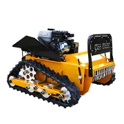 HT-520 Remote Control Lawn Mower 225cc Gasoline Engine 520mm Cutting Width Adjustable Height Self-Charging Wide Tracks M