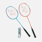 YONEX 雙人羽拍組 [NF001CGE470] 初階 羽球拍*2 羽球*1 穿線拍 超輕 78G