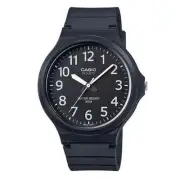 Casio MW-240-1B | Black Resin Band Quartz Analog Unisex Watch with 50M Water Res