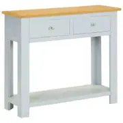 Console Table 83x30x73 cm Solid Oak Wood
