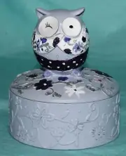Owl Trinket Dish Jewellery Box Ring Dish Bird Figurine Decorative Ornament A